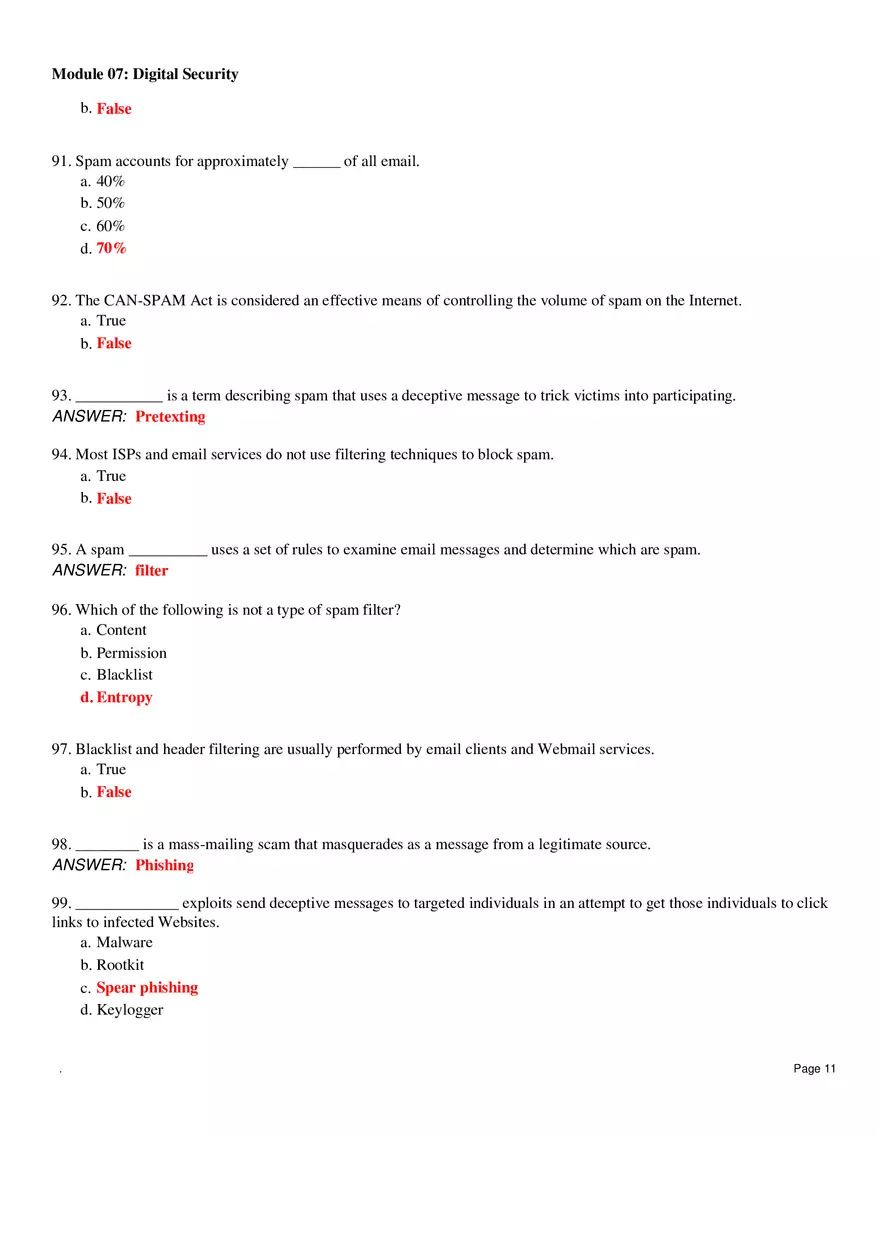 Digital Security Questions and Answers - Page 3