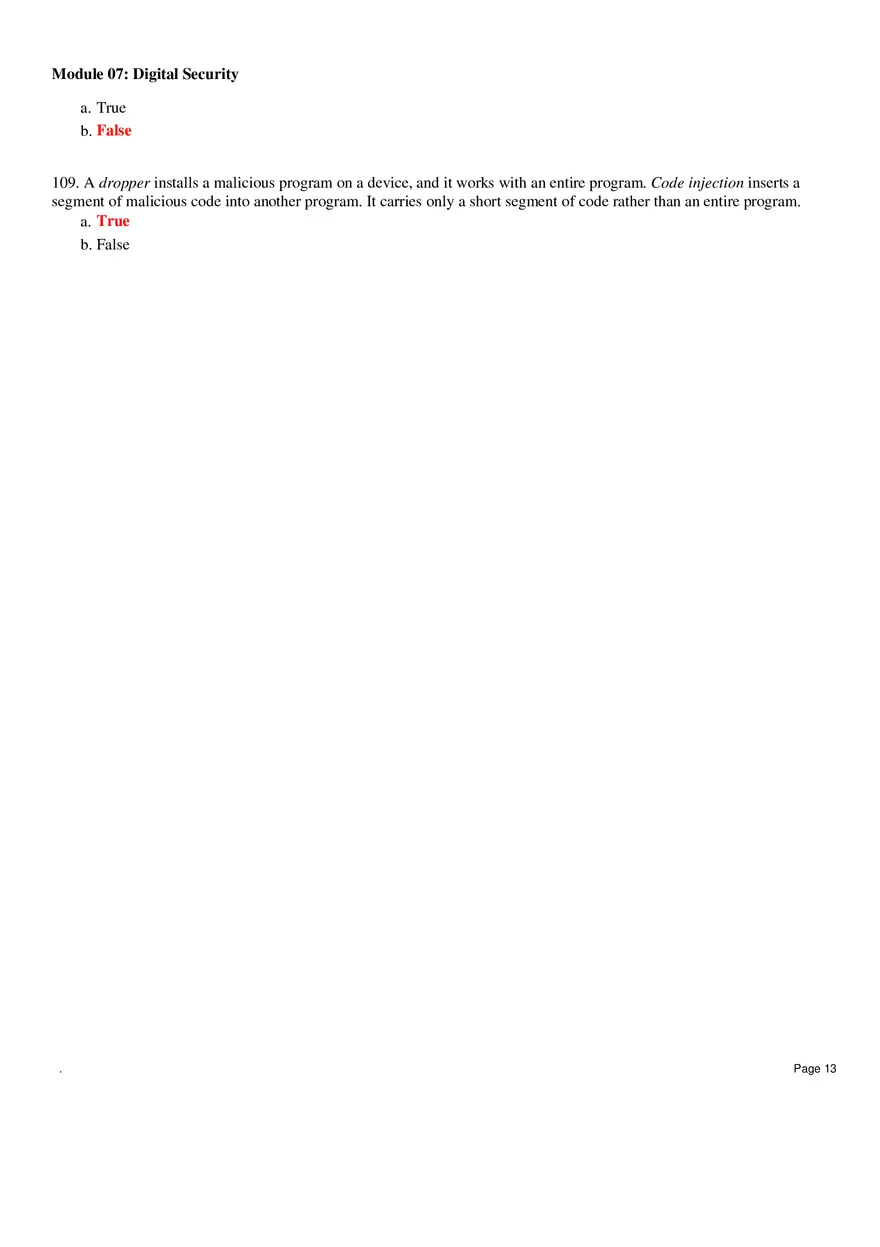 Digital Security Questions and Answers - Page 5