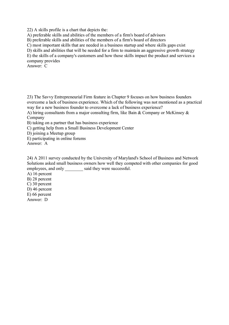 Building a New Venture Team Answer Key 1 - Page 9