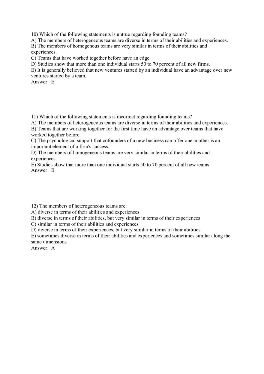 Building a New Venture Team Answer Key 1 - Page 5