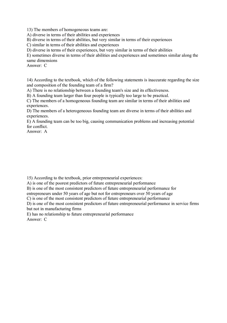 Building a New Venture Team Answer Key 1 - Page 6