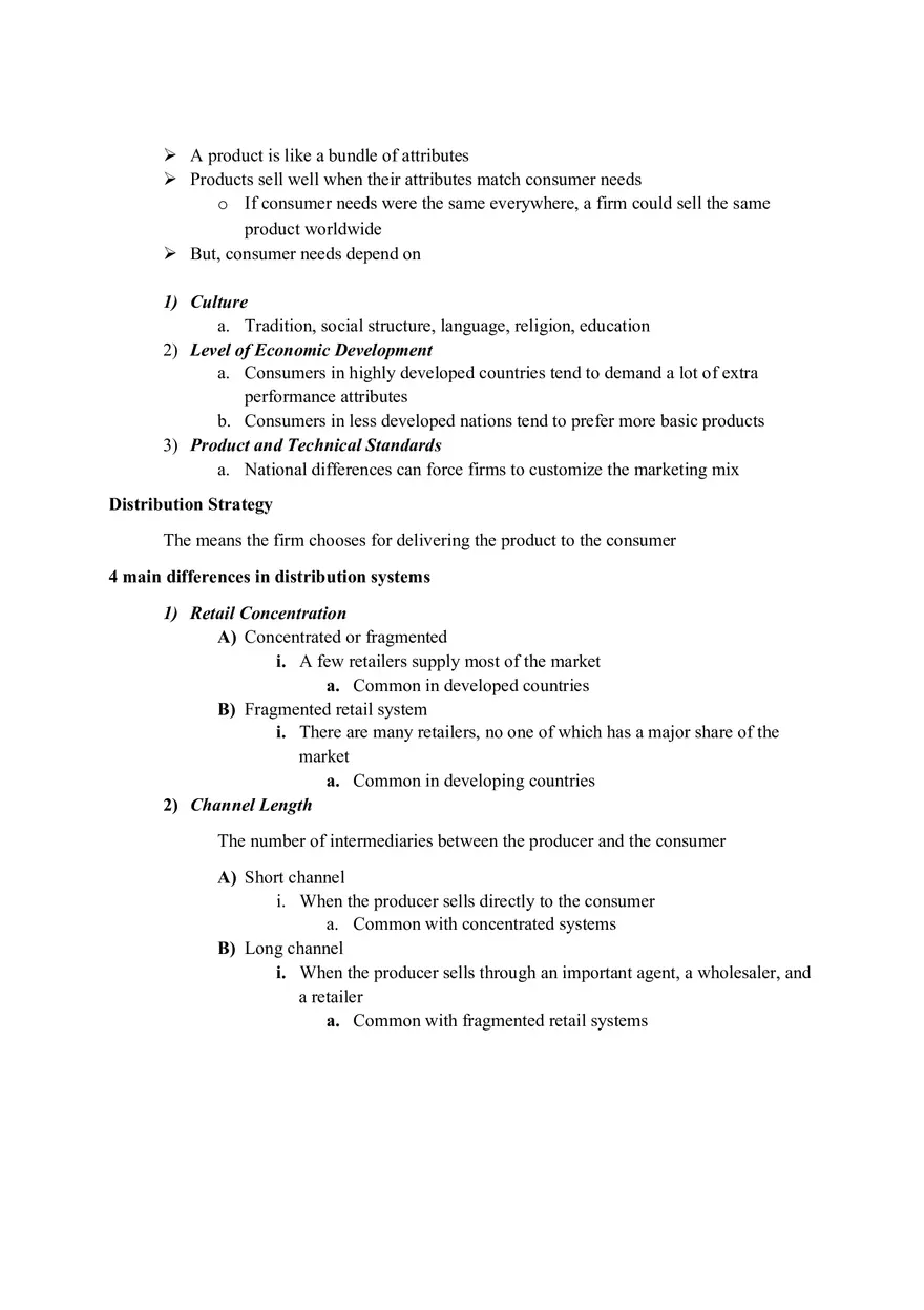 Global Marketing and R&D - Lecture Notes 11 - Page 2