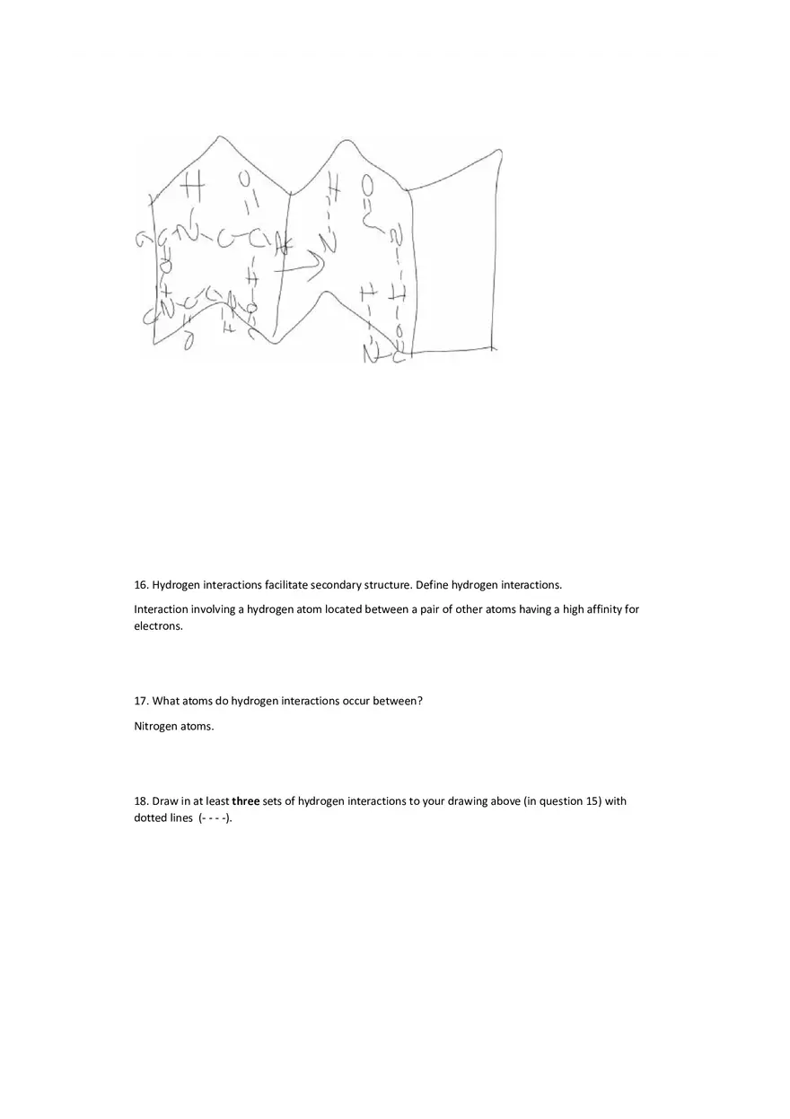 Worksheet 9 - Protein Structure - Page 4