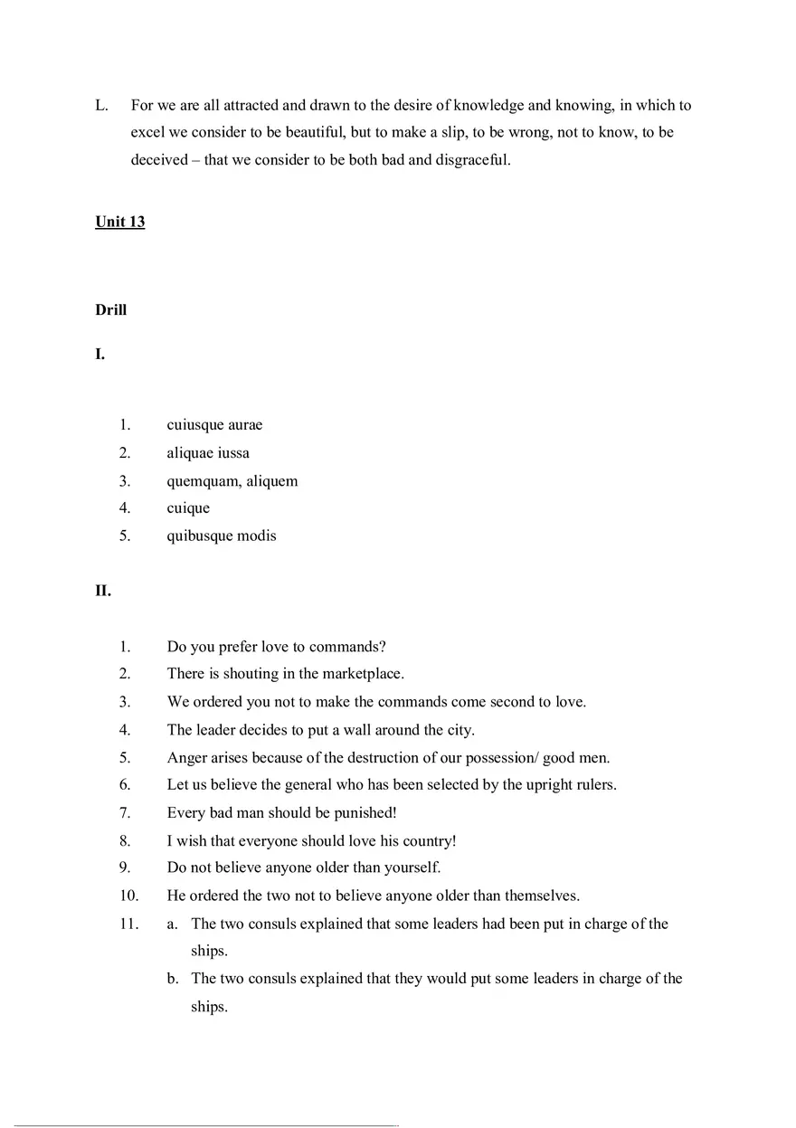 Answer Key for Latin. An Intensive Course Part 7 - Page 1