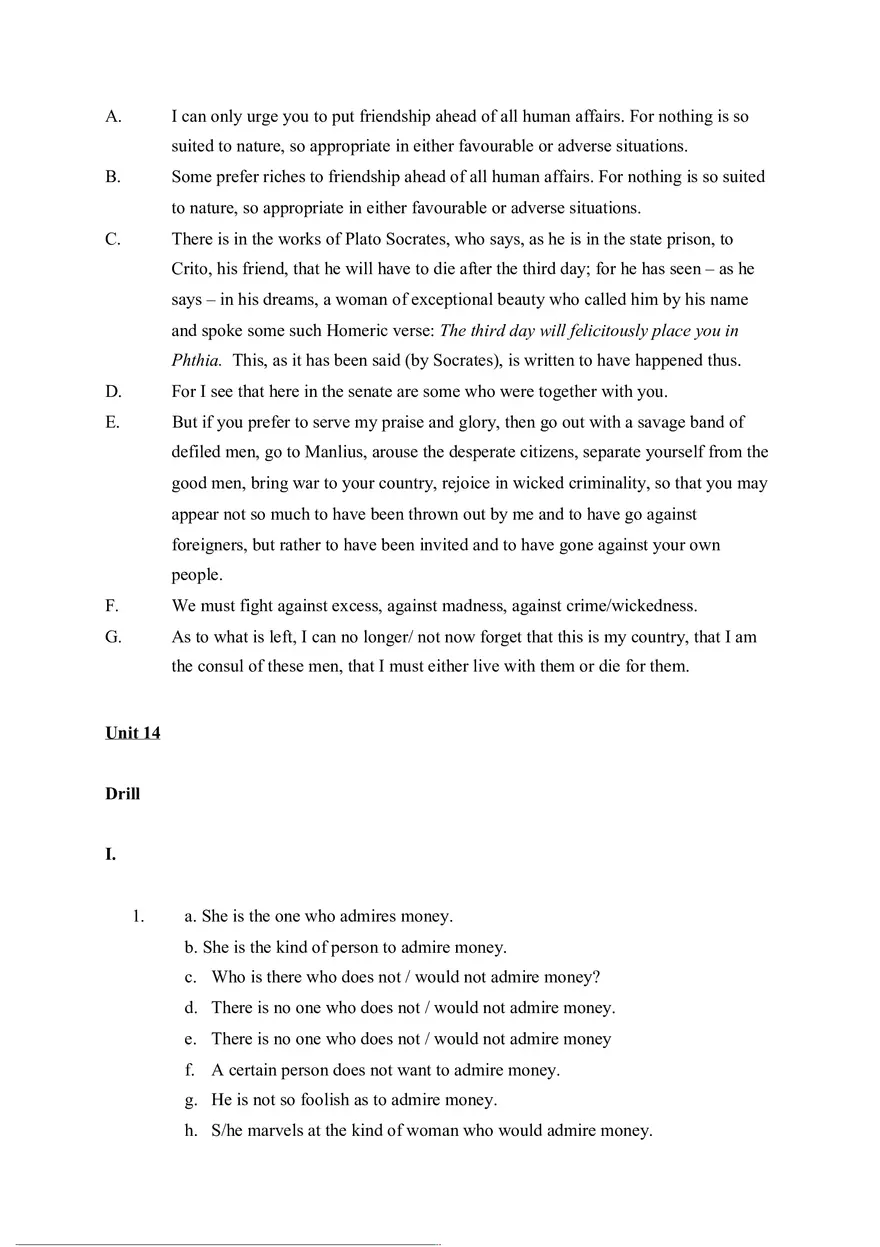 Answer Key for Latin. An Intensive Course Part 7 - Page 6