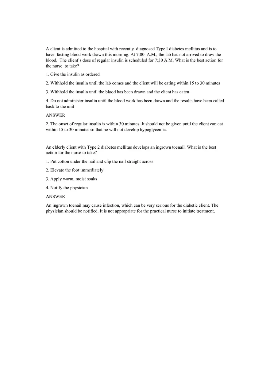 Diabetes Q and A - Page 3