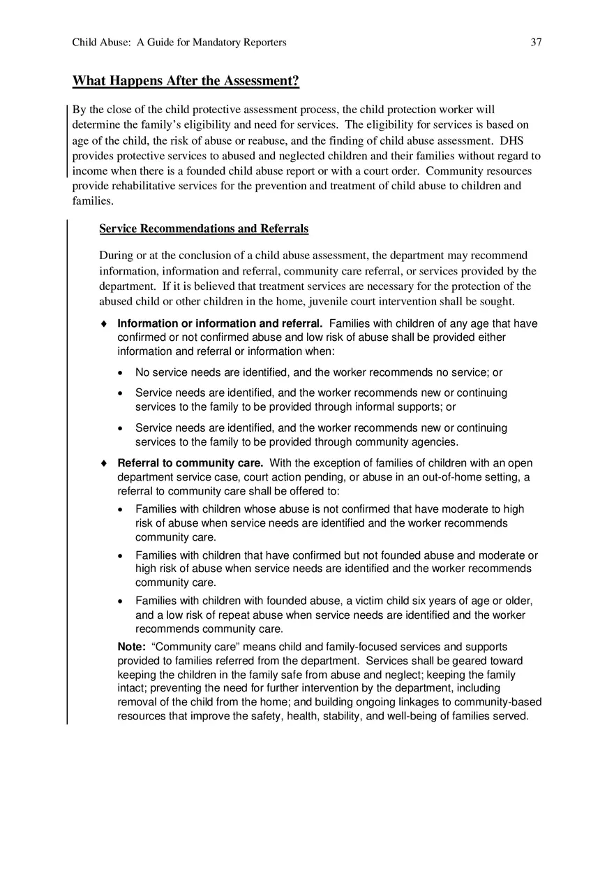 Child Abuse - A Guide for Mandatory Reporters Part 4 - Page 7