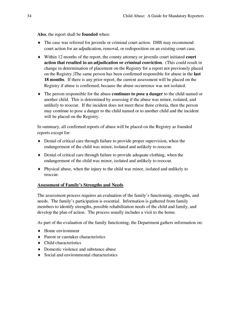Child Abuse - A Guide for Mandatory Reporters Part 4 - Page 4