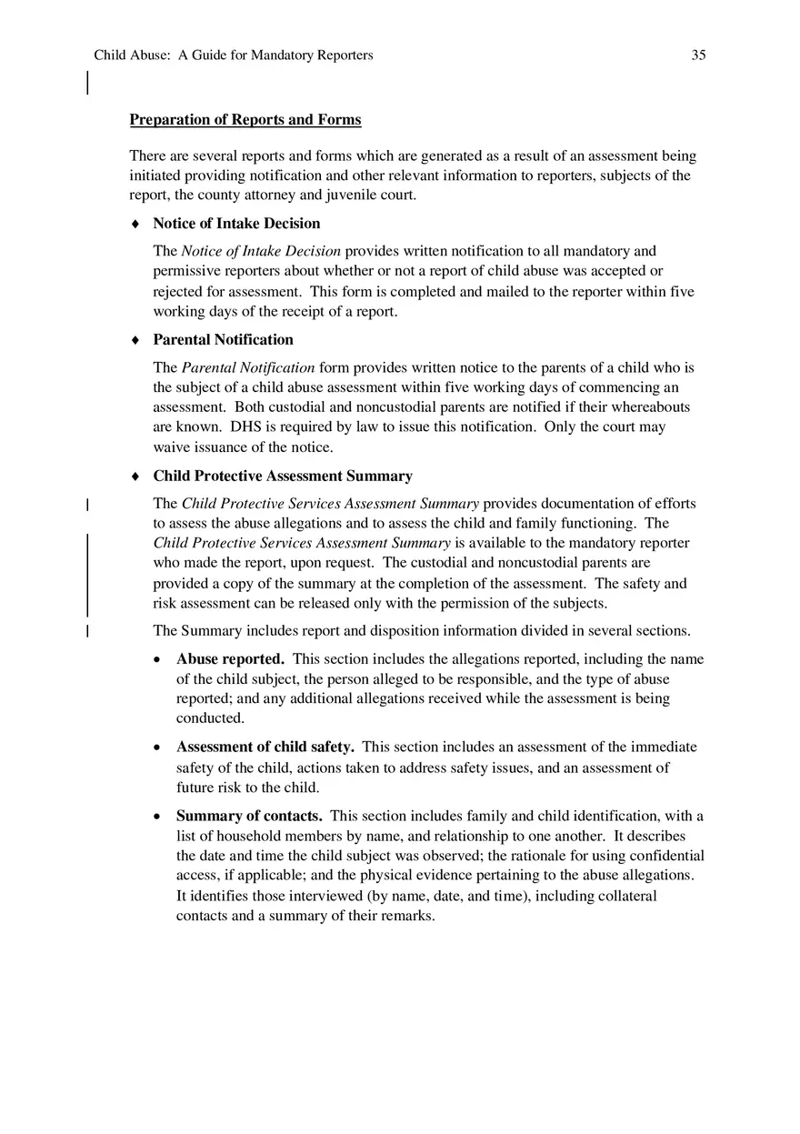 Child Abuse - A Guide for Mandatory Reporters Part 4 - Page 5