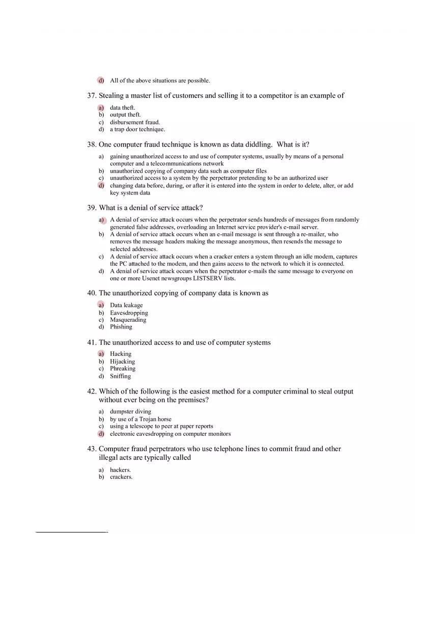 Accounting Information System Answer Key Chapter 5 - Page 13