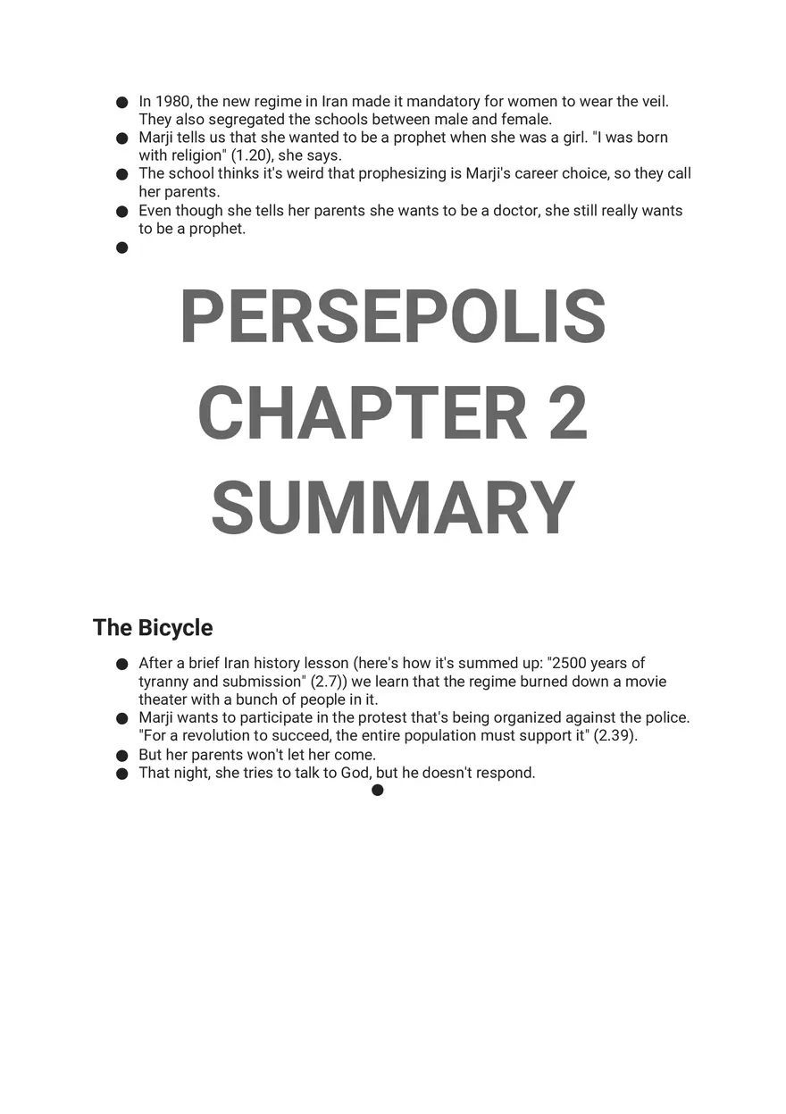 Persepolis Summary - Page 3