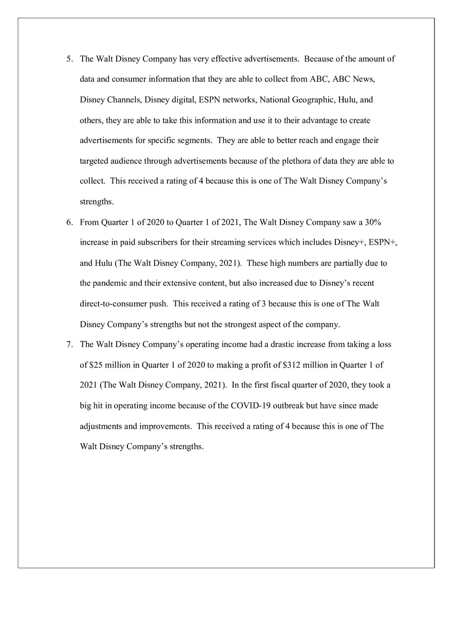 Internal Factor Evaluation (IFE) Matrix - Page 3