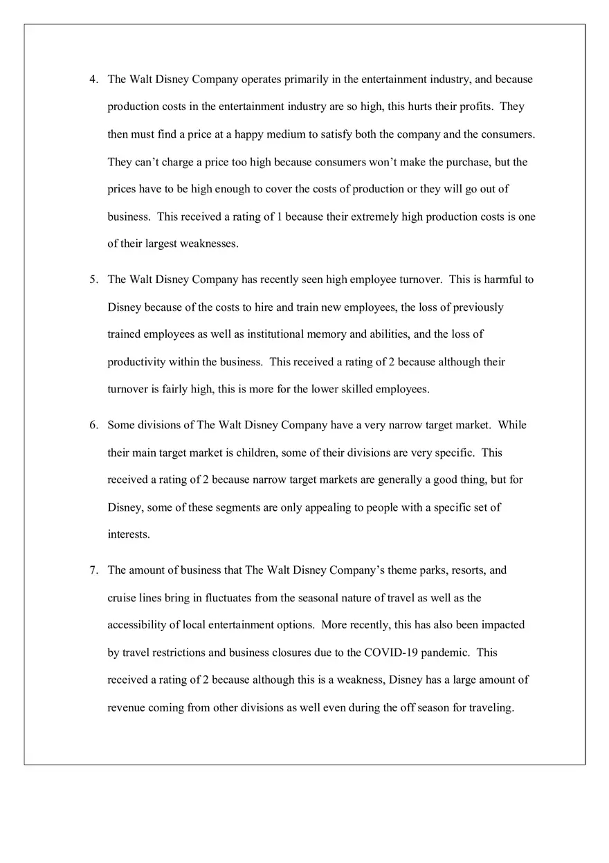 Internal Factor Evaluation (IFE) Matrix - Page 5