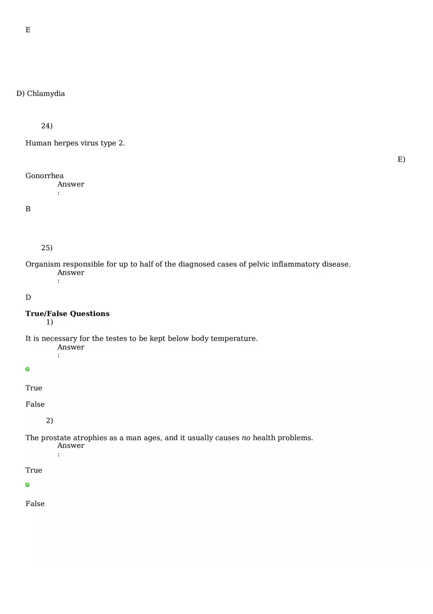Reproductive System Practice Questions - Part 1 - Page 9