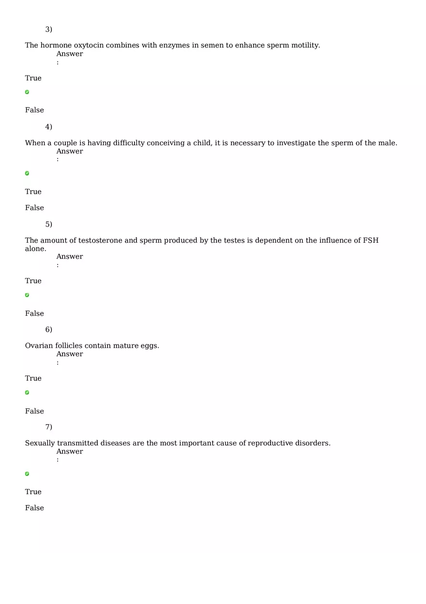 Reproductive System Practice Questions - Part 1 - Page 10