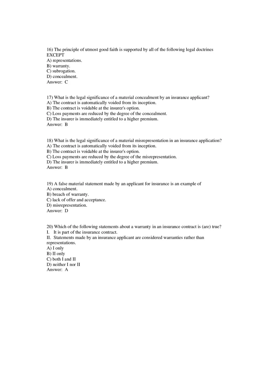 Fundamental Legal Principles Questions and Answers - Page 7