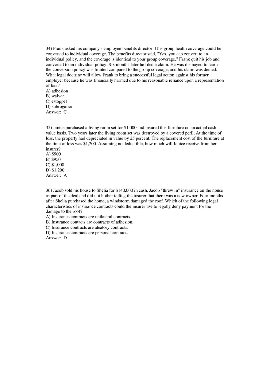 Fundamental Legal Principles Questions and Answers - Page 11