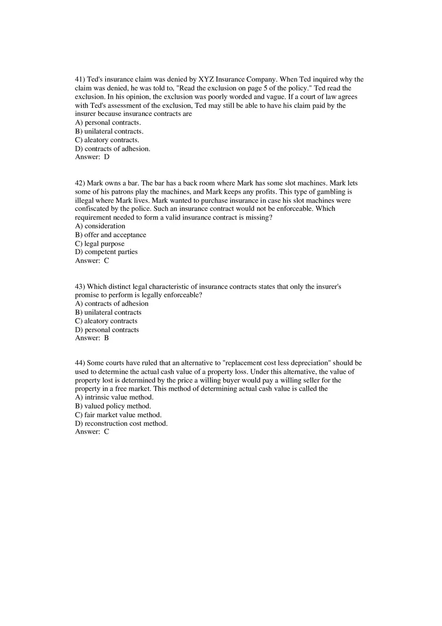 Fundamental Legal Principles Questions and Answers - Page 13