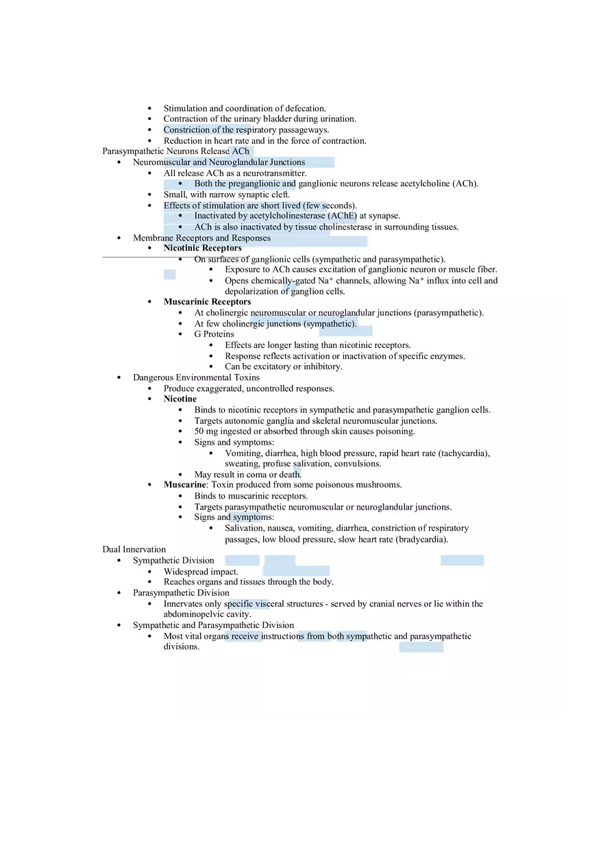 The ANS - Sympathetic and Parasympathetic Divisions - Page 7