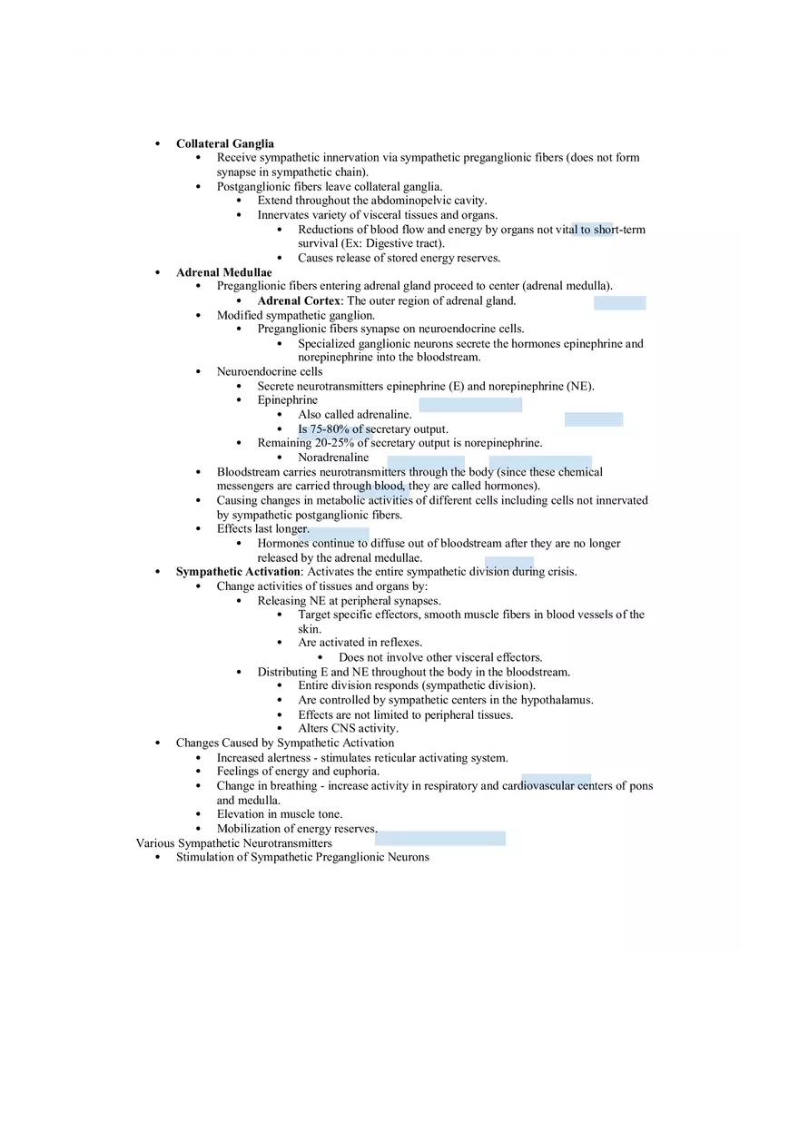 The ANS - Sympathetic and Parasympathetic Divisions - Page 4