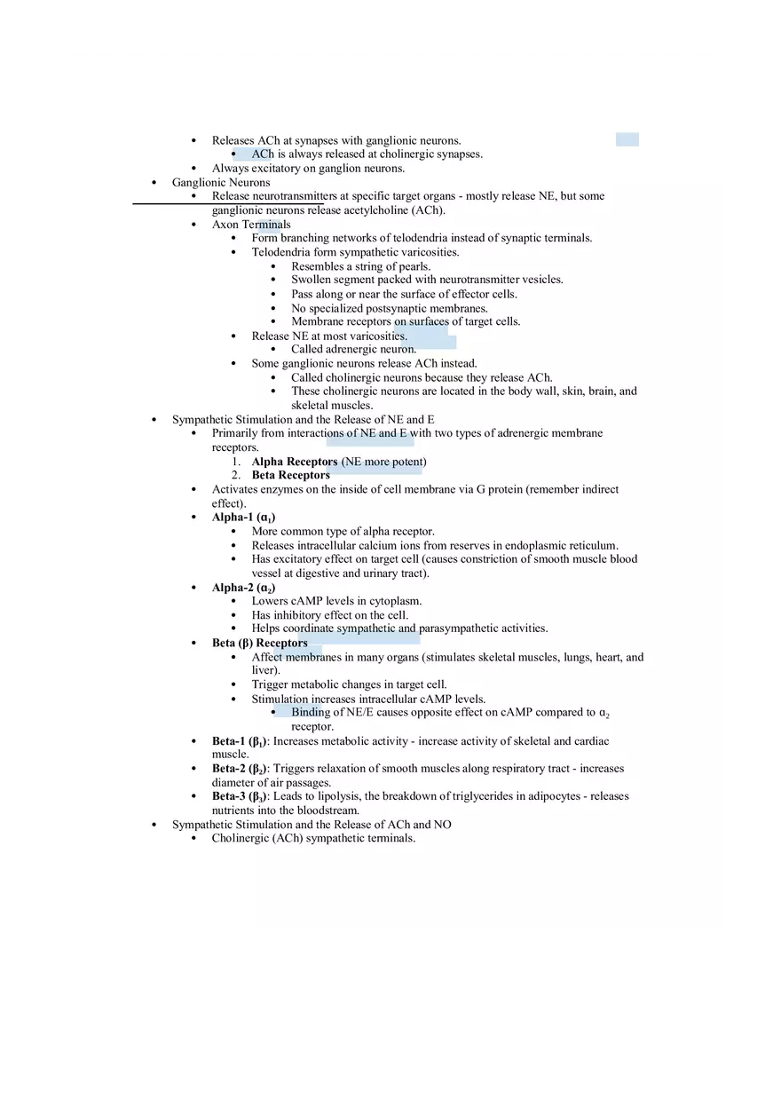The ANS - Sympathetic and Parasympathetic Divisions - Page 5