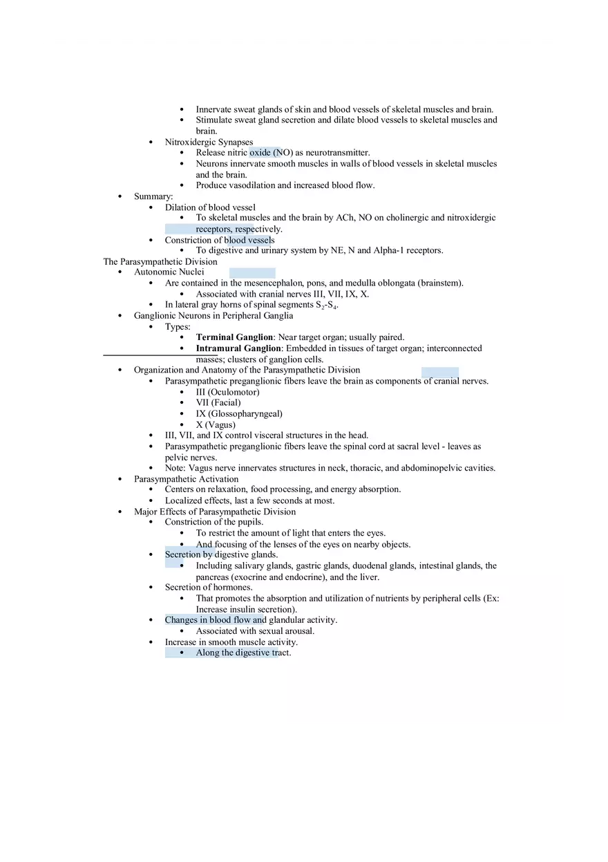 The ANS - Sympathetic and Parasympathetic Divisions - Page 6