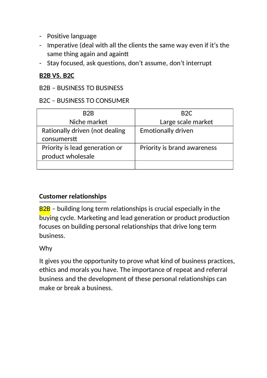 Customer Service - Lecture Notes 1-6 - Page 3