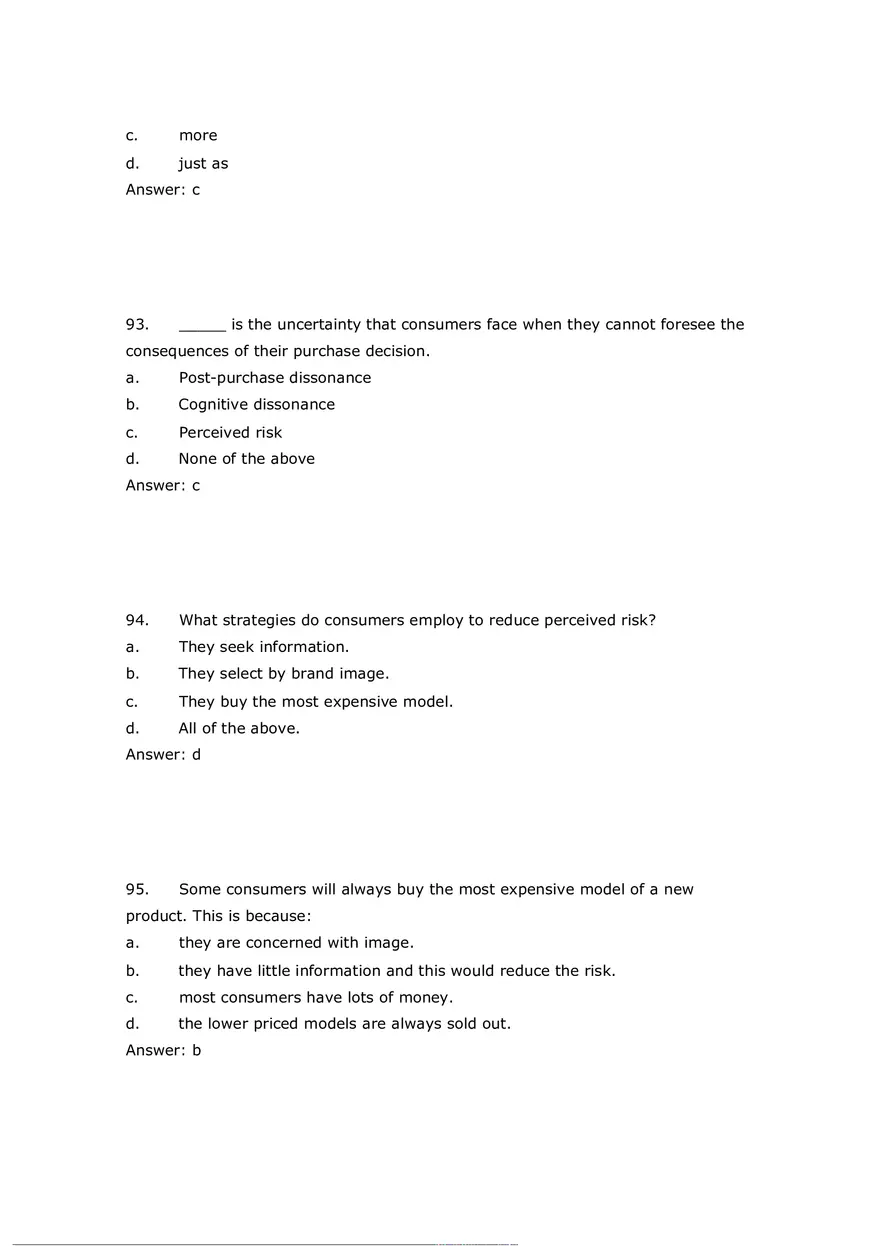 Consumer Perception Chapter 5 Answer Key 3 - Page 10