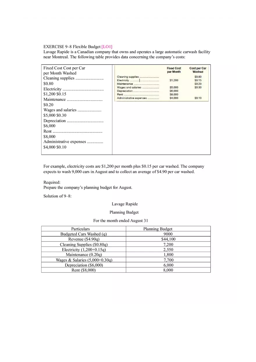 Flexible Budget Solutions - Page 8
