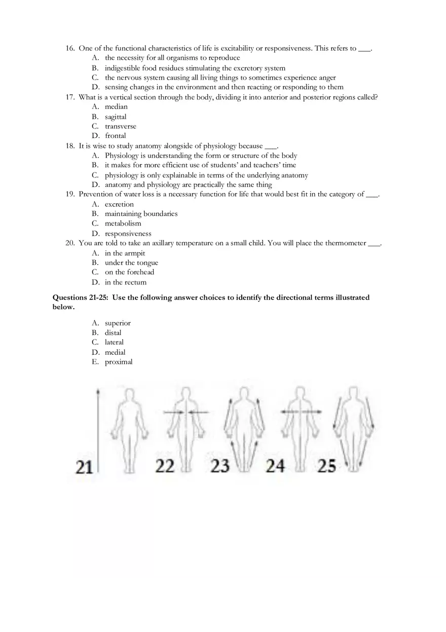 Chapter 1 Human Body Cavities and Anatomical Directions - Page 2