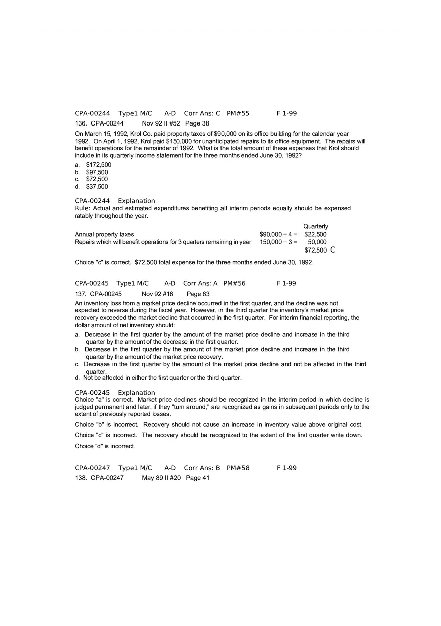 Questions in Financial Acc Answers Part 7 - Page 1