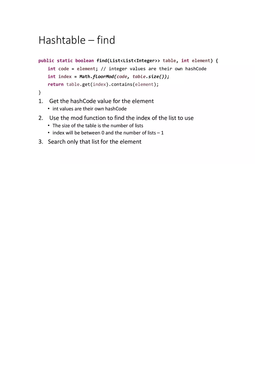 Hash Tables and Hashing Lecture 2 - Page 2