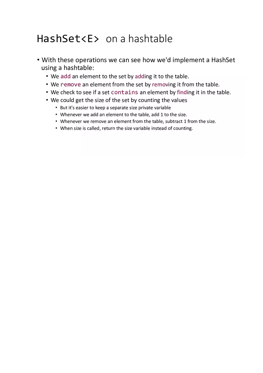 Hash Tables and Hashing Lecture 2 - Page 6