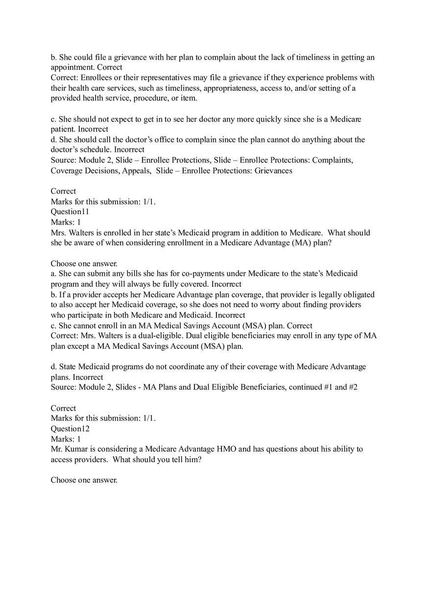 Understanding Original Fee-for-Service (FFS) Medicare Coverage Answers - Page 9