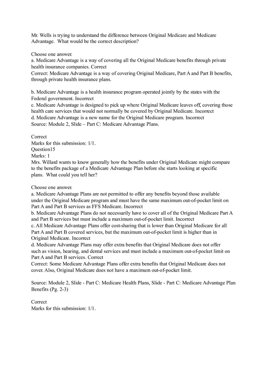 Understanding Original Fee-for-Service (FFS) Medicare Coverage Answers - Page 11