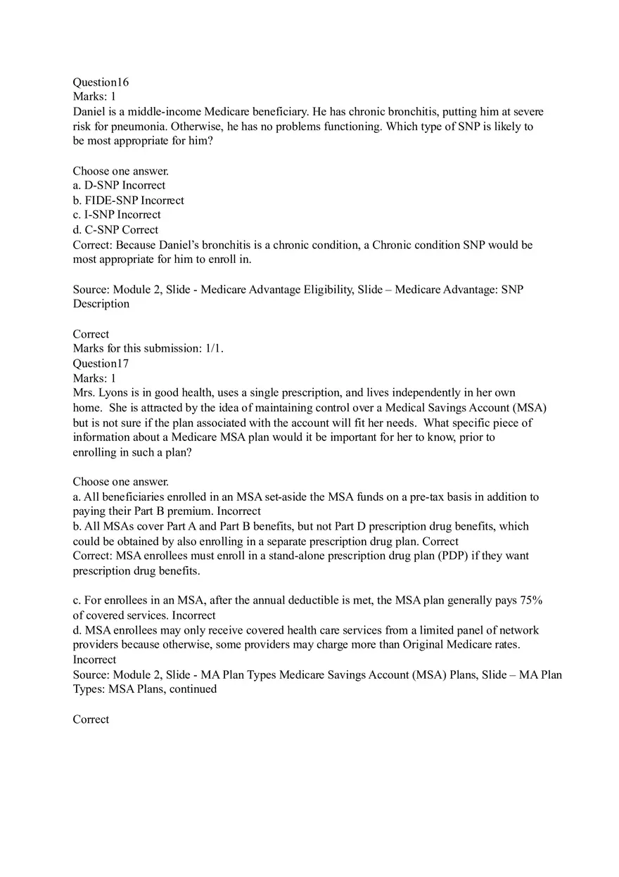 Understanding Original Fee-for-Service (FFS) Medicare Coverage Answers - Page 12