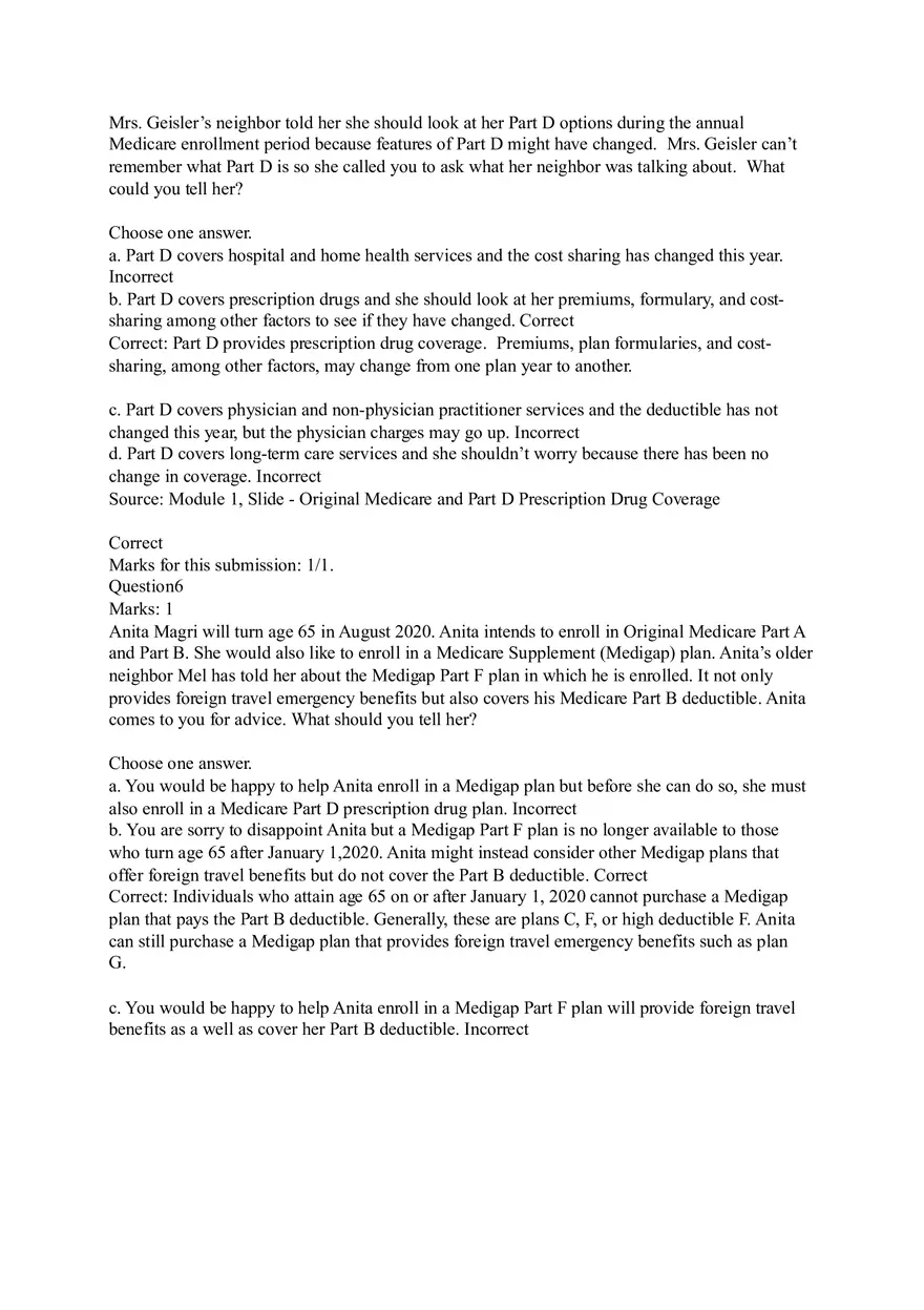 Understanding Original Fee-for-Service (FFS) Medicare Coverage Answers - Page 13