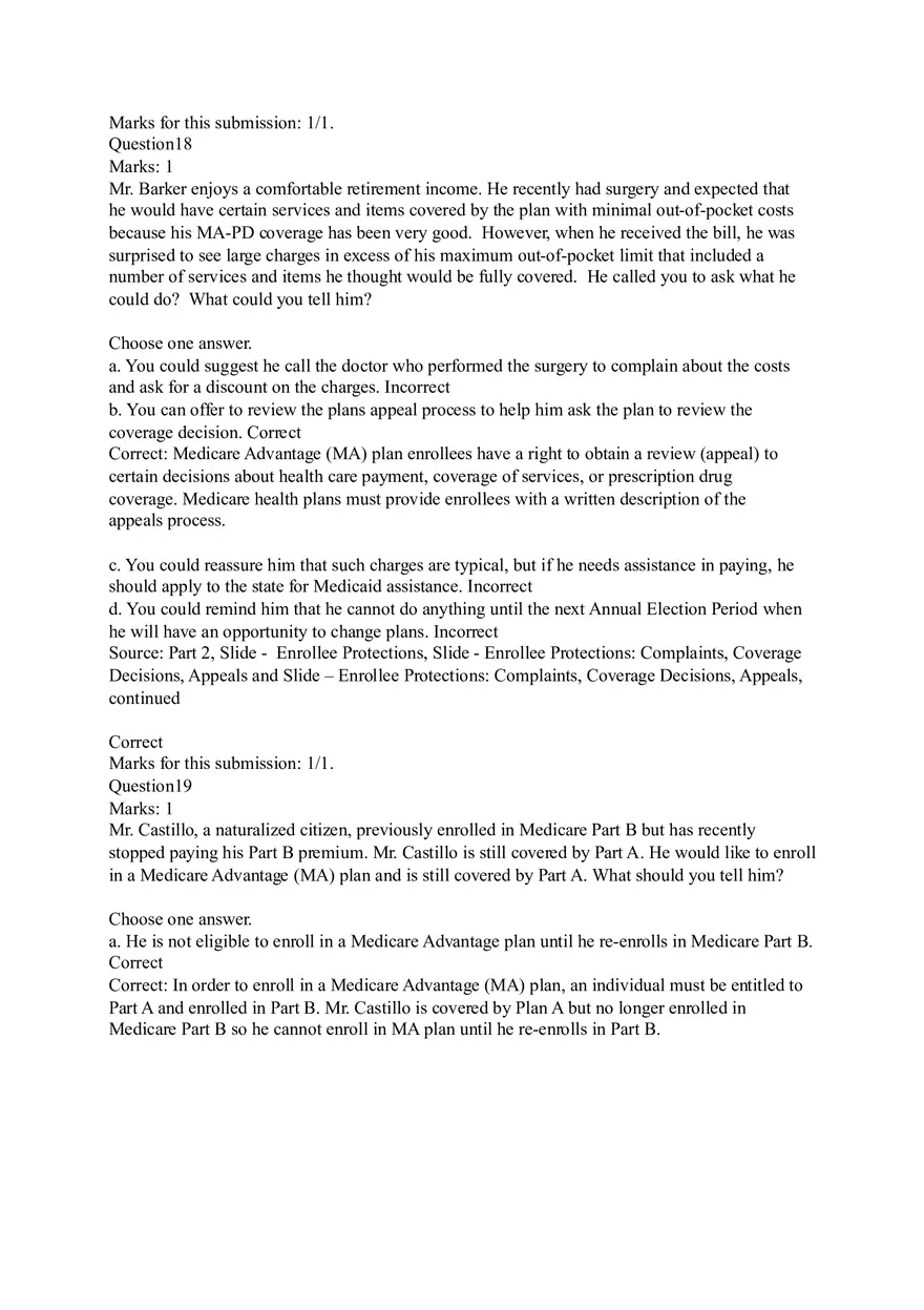 Understanding Original Fee-for-Service (FFS) Medicare Coverage Answers - Page 14