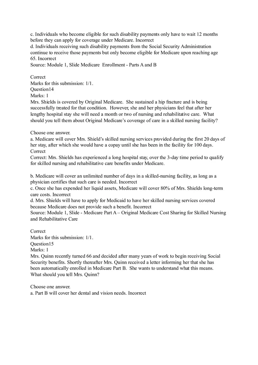 Understanding Original Fee-for-Service (FFS) Medicare Coverage Answers - Page 20