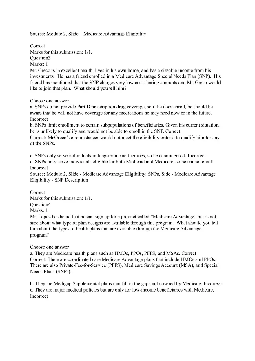 Understanding Original Fee-for-Service (FFS) Medicare Coverage Answers - Page 5