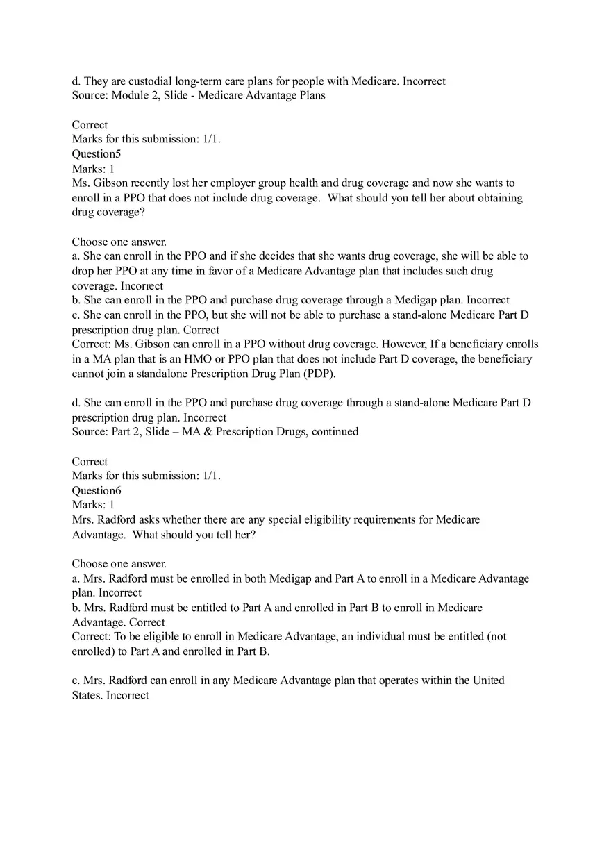Understanding Original Fee-for-Service (FFS) Medicare Coverage Answers - Page 6