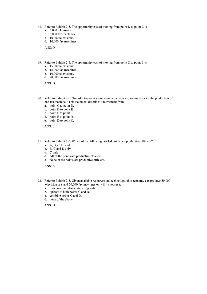 Production Possibilities Frontier Framework Answer Key 2 - Page 7