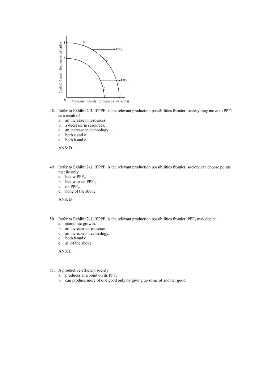 Production Possibilities Frontier Framework Answer Key 2 - Page 2