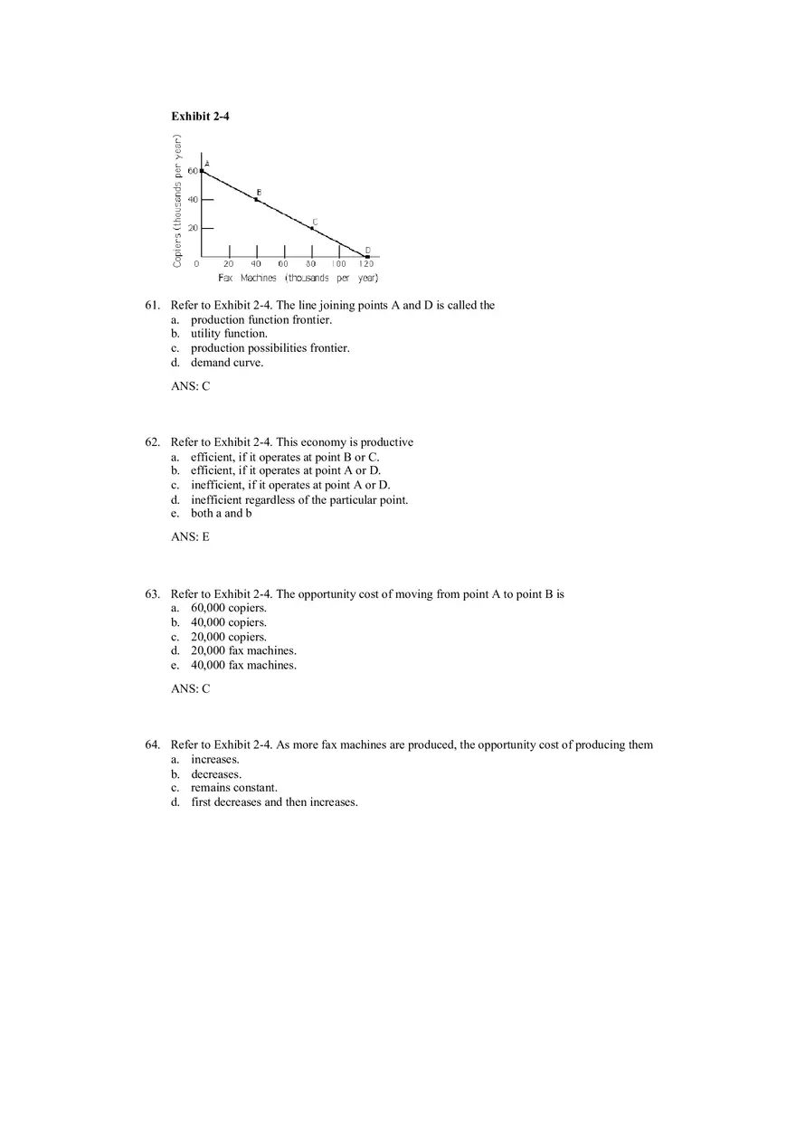 Production Possibilities Frontier Framework Answer Key 2 - Page 5