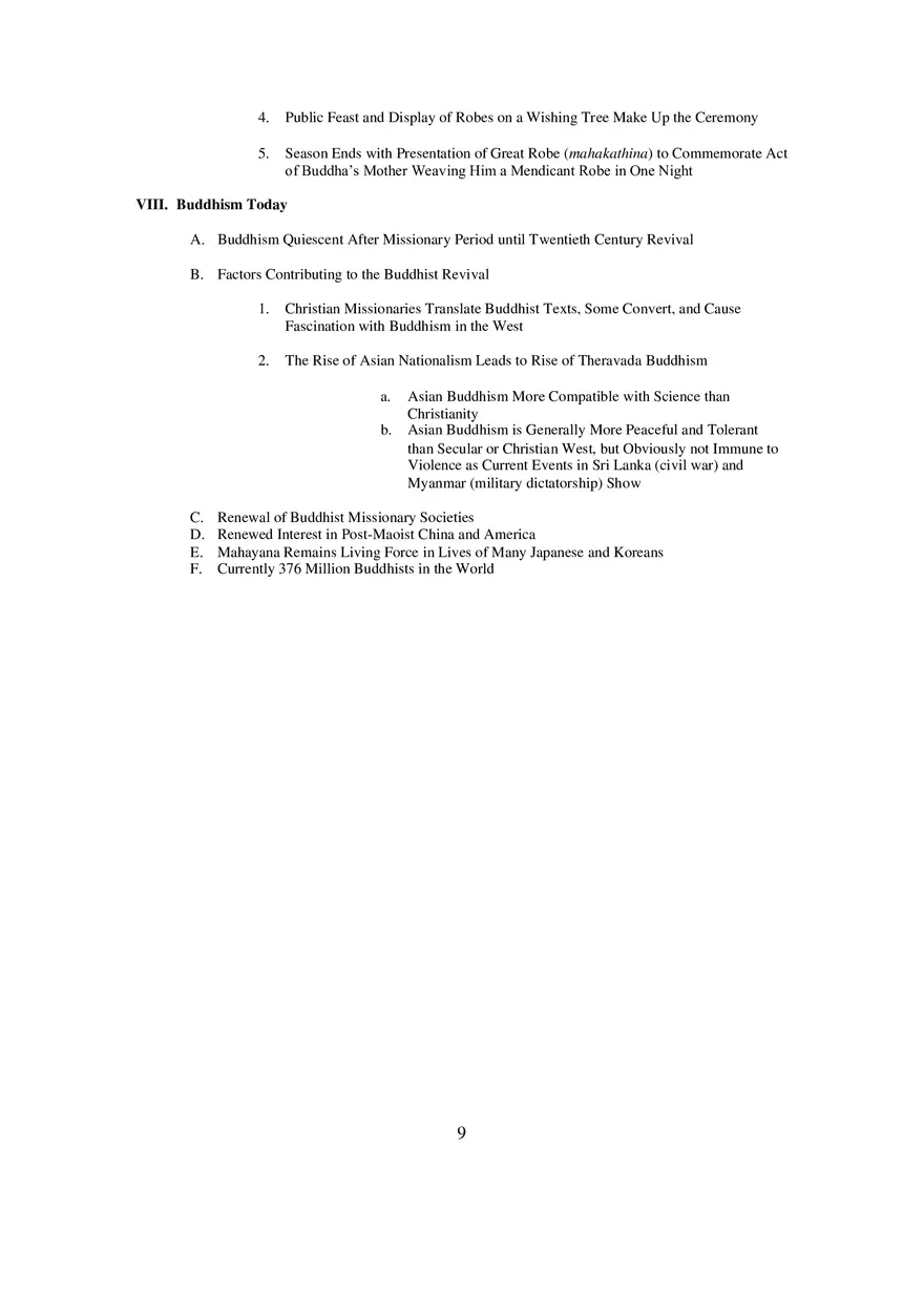 Buddhism Lecture Notes Lesson 4 - Page 9