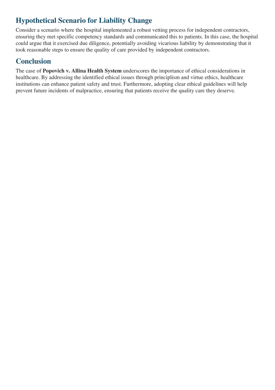 Ethical Implications in Popovich v. Allina Health System A Comprehensive Analysis - Page 4