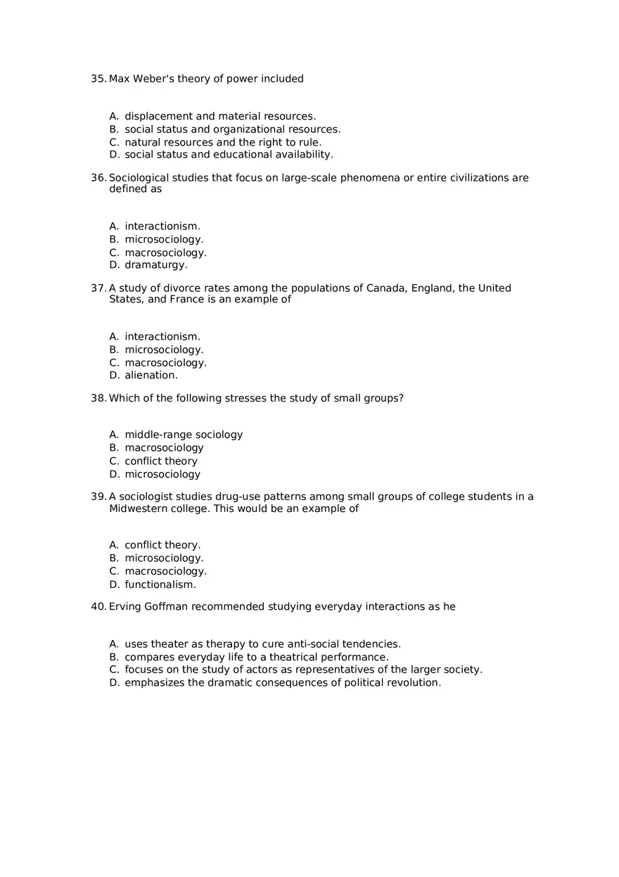 Chapter 01 The Sociological Imagination Answer Key Part 1 - Page 8