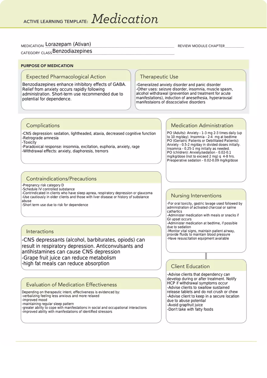 Lorazepam Med Temp - Page 1