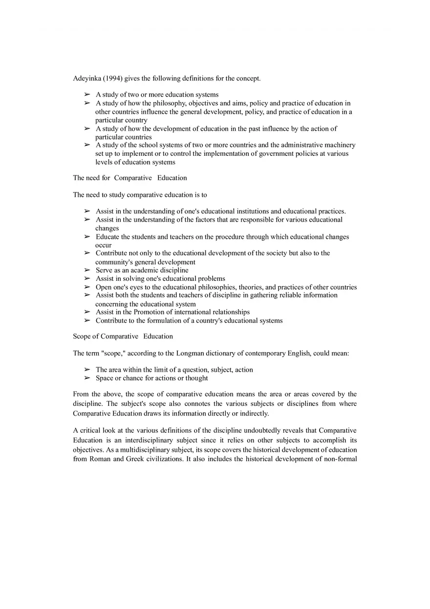 Introduction to Comparative Education - Page 2