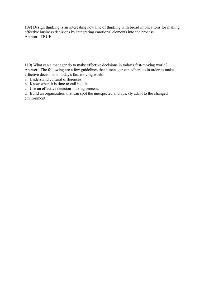 Managers as Decision Makers Part 3 - Page 10